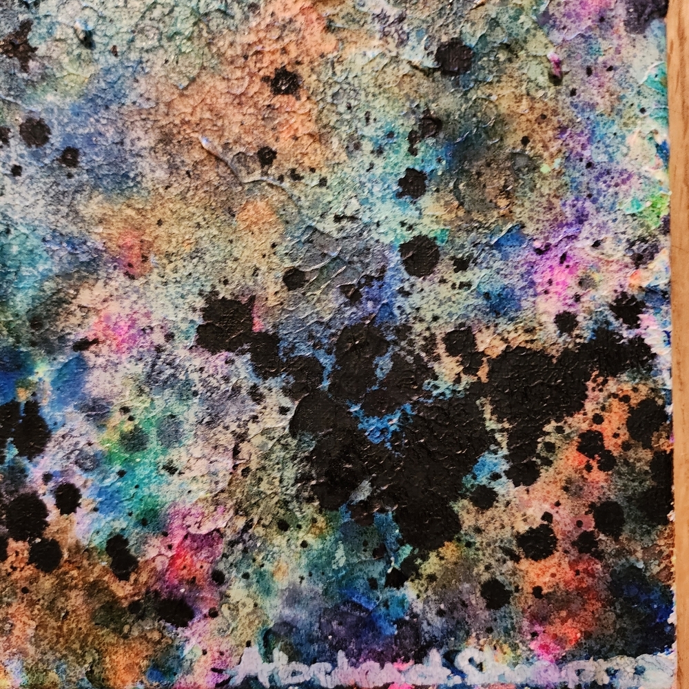 HANDCRAFTED Abstract Painting HANDPAINTED Artwork HANDMADE Wall Art Decor 11x14 - Picture 10 of 16